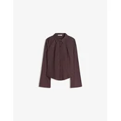 Bershka Bluza čokolada/bela