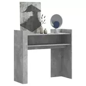 Konzolni stol siva boja betona 100x35x90 cm konstruirano drvo