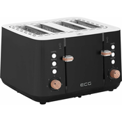 ECG ST 4768 Timber Black toaster