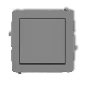 DECO Enopolno stikalo, mat sivo, 27DWP-1