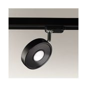 Shilo 6619 - LED reflektor za šinski sistem ENA IL LED/10W/230V crna