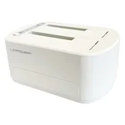HDD DOCKING LC-DOCK-U3-VI USB3.2 2xSSD/HDD White, Display