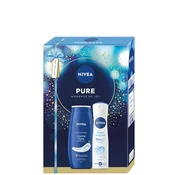 Nivea Ženski kozmeticki set Pure care, Dezodorans 150ml + gel za tuširanje 250ml
