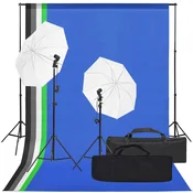 vidaXL vidaXL Komplet za foto studio z lučmi in ozadjem, (5000288508)