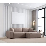 Atelier del Sofa Ugaona garnitura Pirlo 145x43x206cm Braon