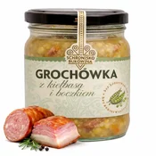 Zupa Grochówka 400ml z boczkiem i kiełbasš -