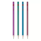 Rotring Metallic HB šesterokutna grafitna olovka miješanih boja NRR2090067