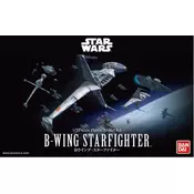 Plastični komplet za modele BANDAI SW 01208 - B-Wing Starfighter (1:72)