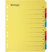 Pregradni karton westcott 10-delni kartonski e-1733313 00 WESTCOTT