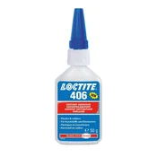 Loctite 406 50 ml univerzalno instantno lepilo, zelo nizka viskoznost, za zelo hitro lepljenje plastike, gume in drugih elastomerov