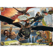 Ravensburger Sestavljanka Kako izuriti zmaja: Dobri zmaji XXL 150 kosov
