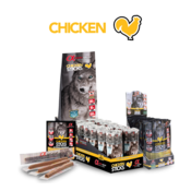 Alpha Spirit Ristra Chicken Sticks - zavitek piščančje palčke - 16x10g - Piščanec - Alpha Spirit - Mehki mesni priboljški