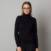 Eleganten ženski puli pulover v črni 10357