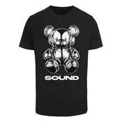 Mister Tee Majica Feel The Sound Chrome Bear  siva / črna / bela