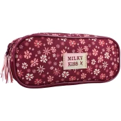 VADOBAG Prazna pernica sa dve pregrade Milky kiss wild bliss/ crvena