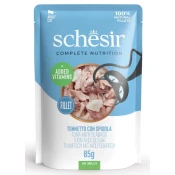 slomart Schesir v želeju Tuna z morsko ščuko - mokra hrana za mačke, 85 g, brez piščanca in glutena, naravne sestavine