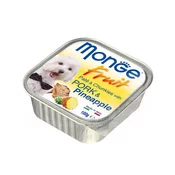 MONGE Pašteta za pse sa ukusom svinjetine i ananasa, 100g