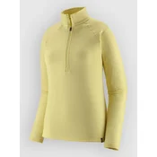 Patagonia Cap Tw Zip Neck Base Layer Top vellum green