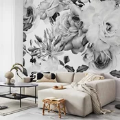 Foto tapeta - Sentimental Garden (Black and White) 100x70
