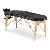 Sklopivi stol za masažu - 185-211 x 70-88 x 63-85 cm - 227 kg - Crno