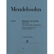 MENDELSSOHN:ROMANCE SANS PAROLES OP.109 CELLO AMD PIANO
