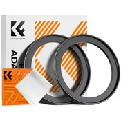 K&F Step Up Filter Ring 58-67mm*2pcs,+Vacuum Cleaning Cloth*1