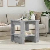 vidaXL Klubska miza Siva Sonoma 51 x 50 x 50 cm Konstruiran les