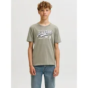 Jack & Jones Junior Majica modra / siva / bela