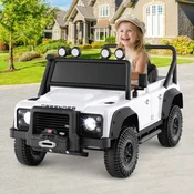 Costway Električni avto Land Rover Defender bel z daljinskim upravljalnikom za starše