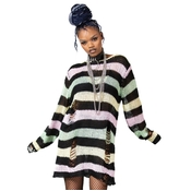 Pulover moška - Liqorice Knit - KILLSTAR - KSRA006205