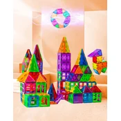 Magnetic Tiles Magnetni sestav za otroke set 120 kosov - Magnetic Tiles