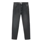 MANGO Kavbojke črn denim