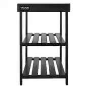 VEVOR Čevljarnica klop 3-nadstropna 703x288x451 mm črna