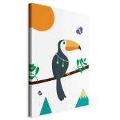 artgeist Slika Na Platnu Toucan And Butterflies