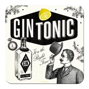 NOSTALGIC ART Metalni podmetac Gin Tonic