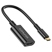 Awei AWEI ADAPTER CL-217T USB-C/HDMI ČRN KABEL 4K 30HZ ZA TV, (22007344)