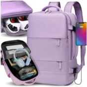 WIZZAIR POTOVALNI NAHRBTNIK 40x30x20 ROČNA PRTLJAGA USB