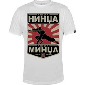 Muška majica kratkih rukava Il si nindža il si mindža, Bela