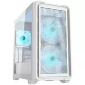 COUGAR MX600 Mini RGB PC Case, Mini Tower, White - CGR-5GC9W-RGB