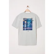 Trendyol Muška majica Tmnss23Ts00247, Siva