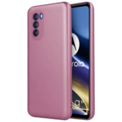 Silikonski ovitek Metalik za Samsung Galaxy A55 - roza