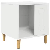 Kucica za pse Bijelo 44 x 42 x 49 cm Konstruirano drvo