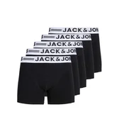 JACK & JONES Boksarice črna/bela