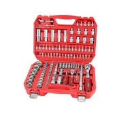 set nasadnih ključeva, CV, poluuglavni ključ s 45 zubaca; 1/4 i 1/2, 110 kom., 4-32 mm, 32 bita (ravni, križni, imbus, Torx), ključ za svjećice