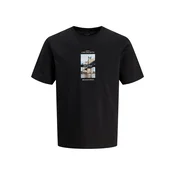 JACK & JONES Majica JORFREDERIKSBERG svetlo modra/kapučino/črna/bela