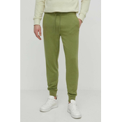 Donji dio trenirke Calvin Klein Jeans boja: zelena, s tiskom, J30J325494