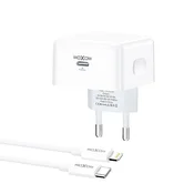 Moxom Kucni punjac MX-HC307 40W Type C na Lightning, Beli
