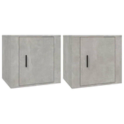 Nocni ormarici 2 kom siva boja betona 50x39x47 cm