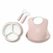 babybjörn® set za hranjenje baby mealtime powder pink