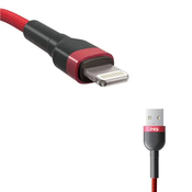 KABL MS USB-A 2.0-LIGHTNING, 1m, crveni